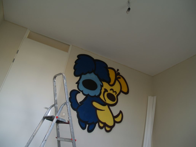 Mooie graffiti voor de kinderkamer